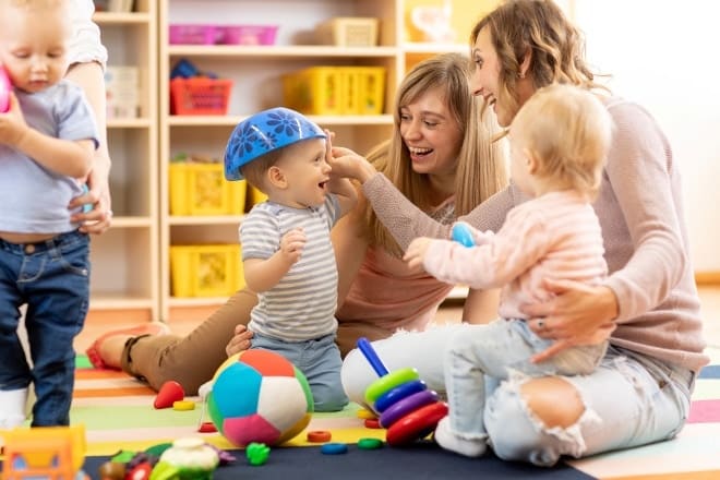 Medewerkers in de kinderopvang